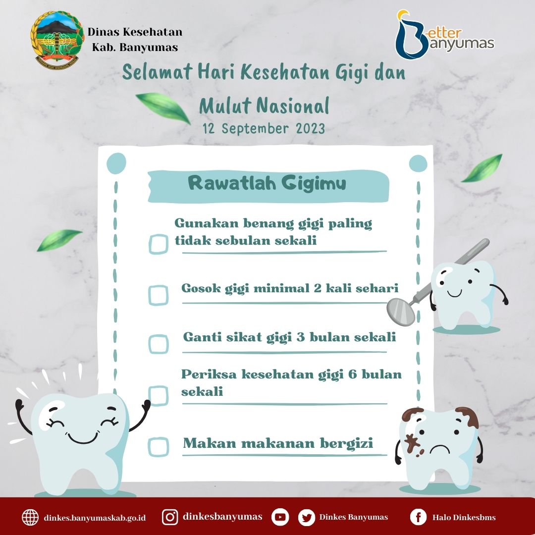 selamat hari kesehatan gigi dan mulut