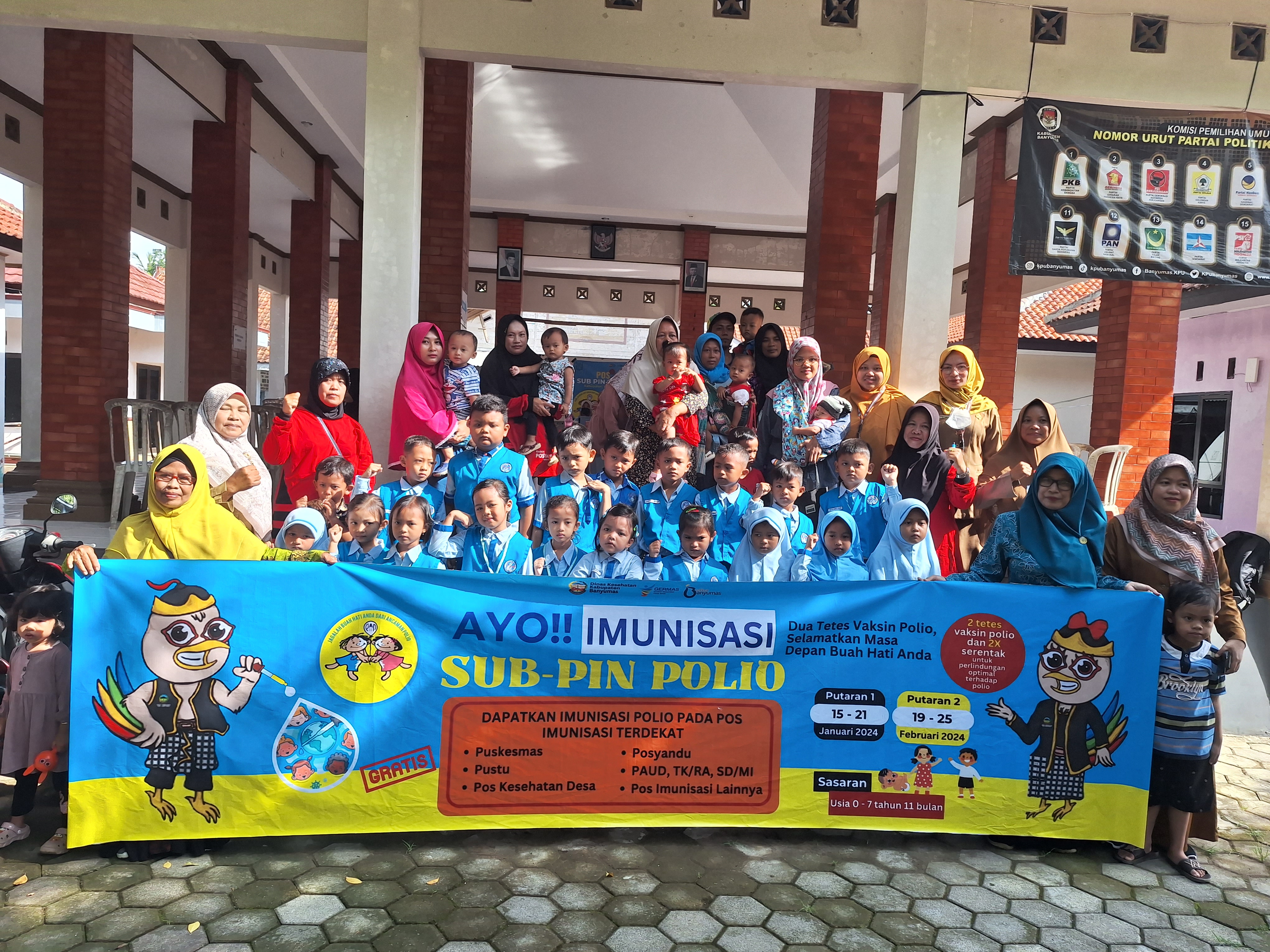 Pekan Imunisasi Nasional (PIN) Polio di Desa Karanggedang