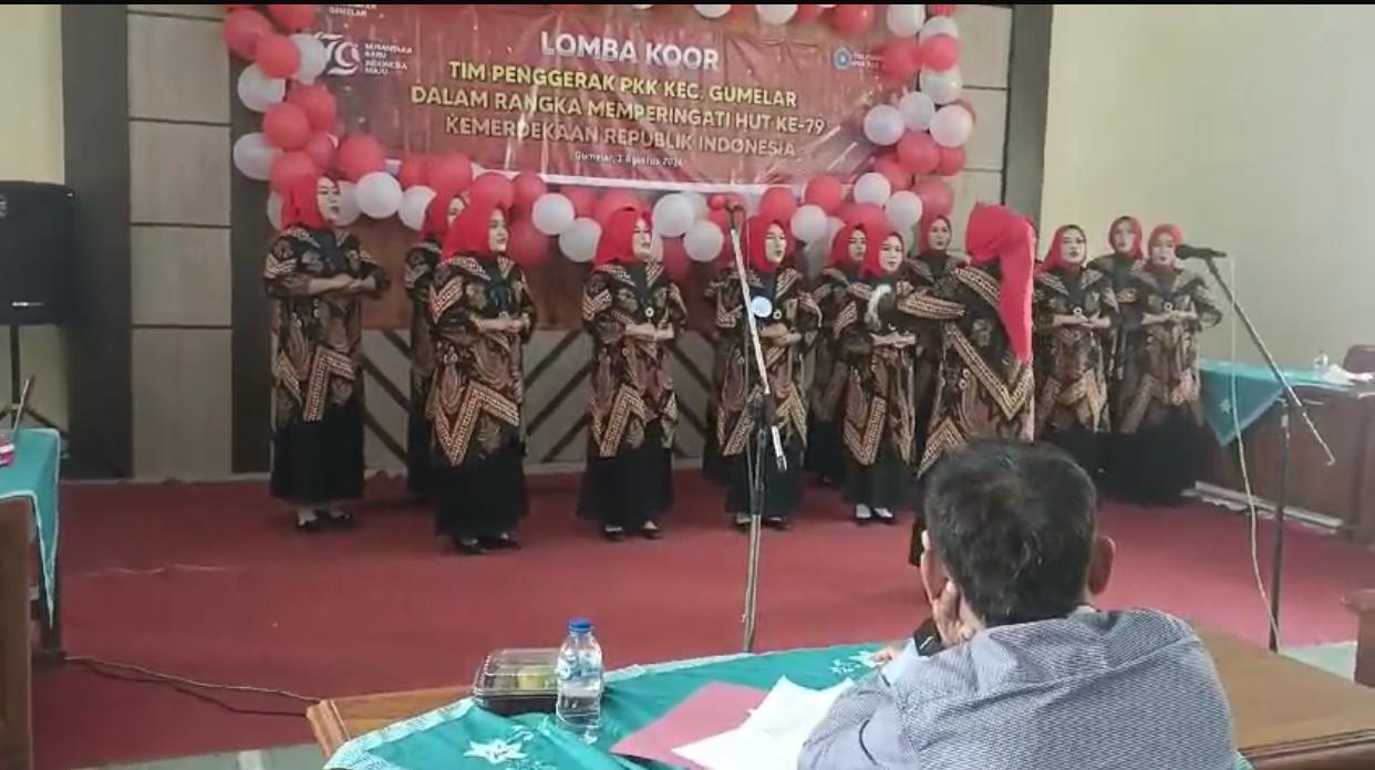 PKK Desa Karangkemojing Raih Juara 3 Lomba Paduan Suara HUT RI Ke-79 Tingkat Kecamatan