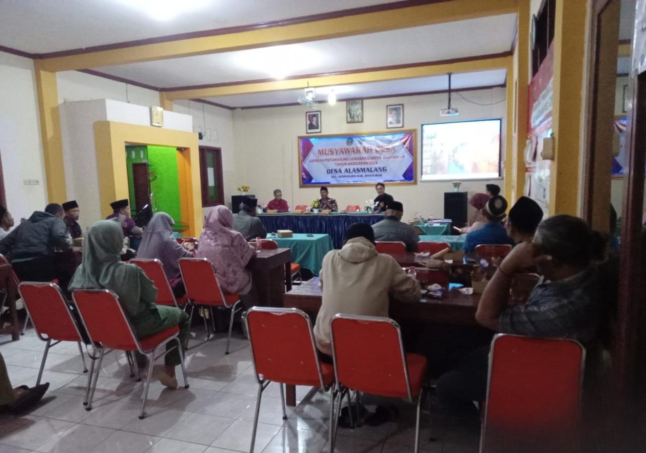 Musyawarah Desa Pertanggungjawaban (LPJ) BUM Desa Dadi Mulyo Desa Alasmalang