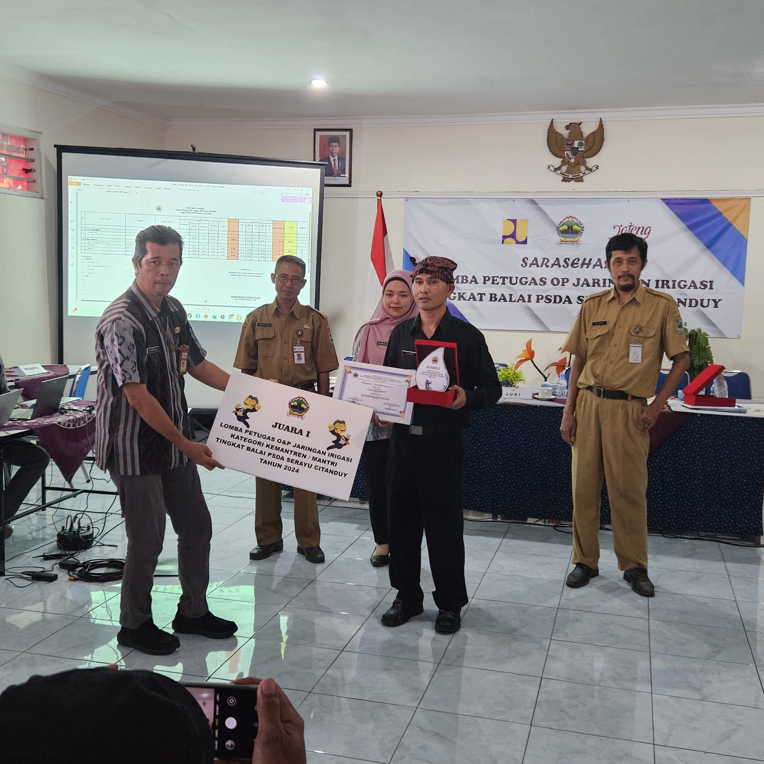 UPTD Pemeliharaan Jalan & Irigasi Wilayah Purwokerto Kemantren Kecamatan Purwokerto Utara  berhasil mendapatkan Juara 1 Untuk Kategori Kemantren /Juru.