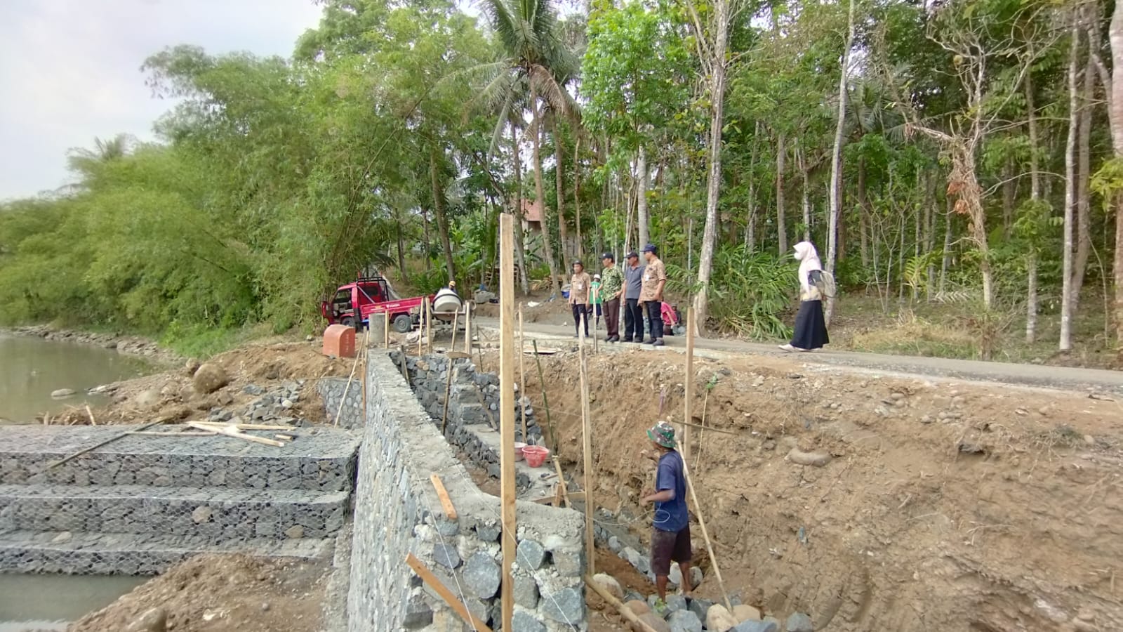 Penanganan Darurat Bendung Pengasinan Desa Pancasan Kec.Ajibarang