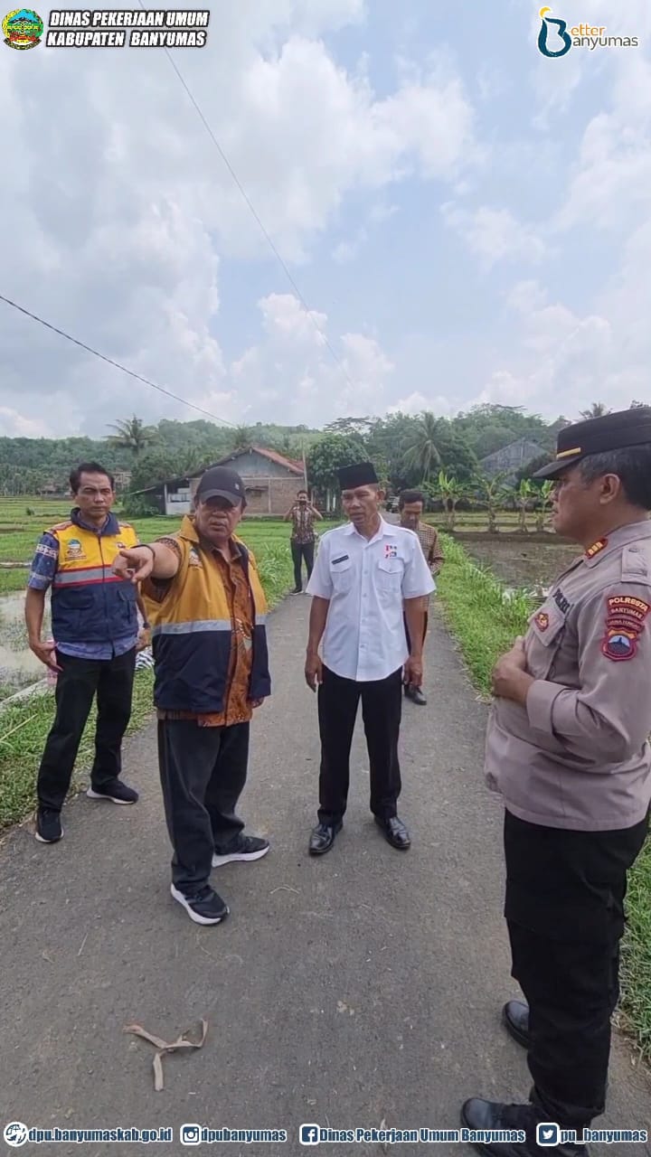 Tinjauan lokasi jembatan  Sungai Cibalung ,Jalan Purwojati-Tunjung