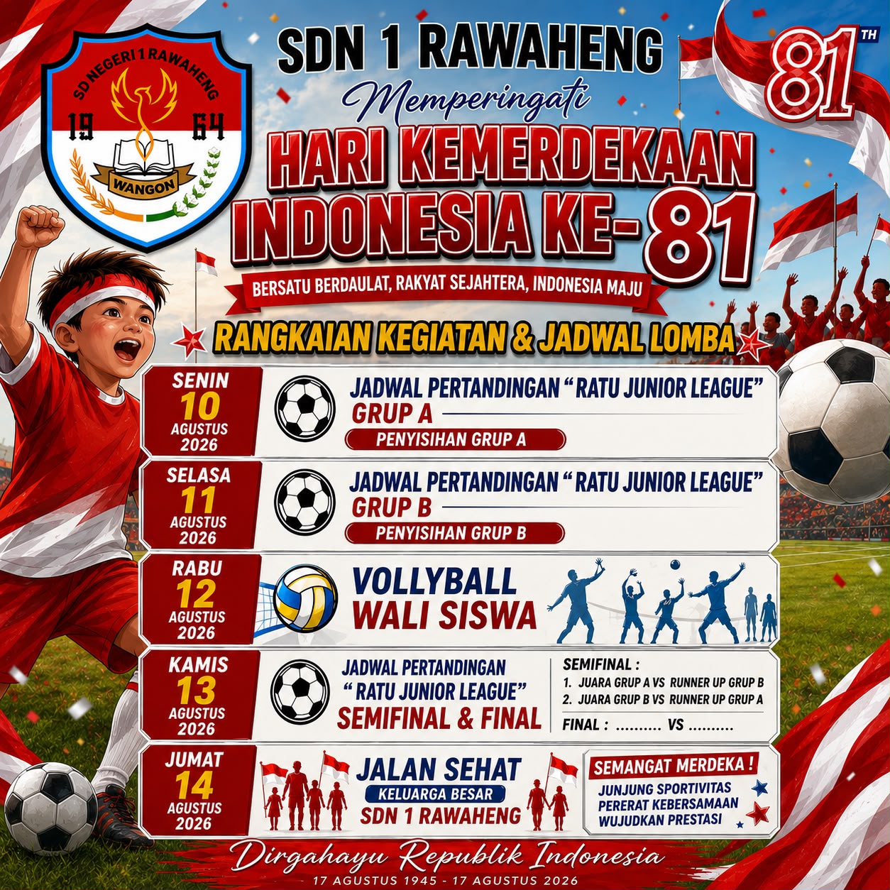 Jadwal Kegiatan Ratu
