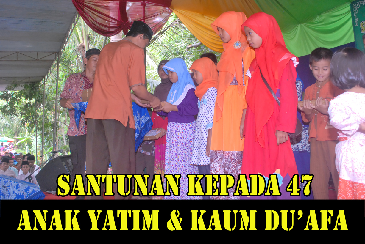 Santunan Untuk 47 anak yatim dan kaum du'afa