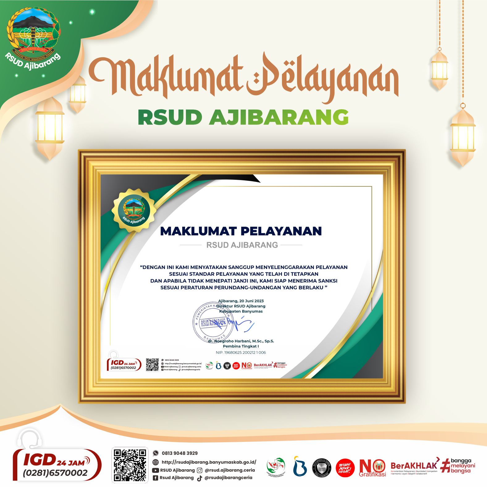 MAKLUMAT PELAYANAN RSUD AJIBARANG