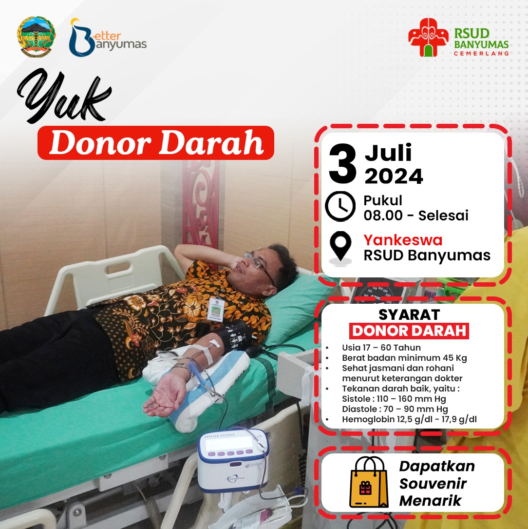 Yup ... Donor Darah di RSUD Banyumas