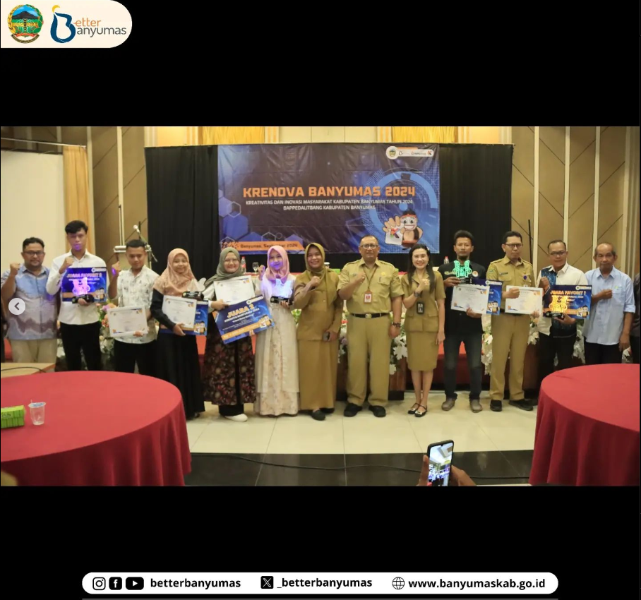 PEMENANG AJANG LOMBA KRENOVA KREATIVITAS DAN INOVASI TINGKAT KABUPATEN BANYUMAS 