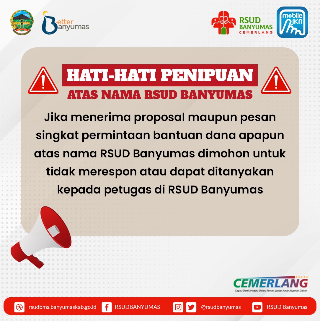 Hati Hati Penipuan " Atas Nama RSUD Banyumas " 