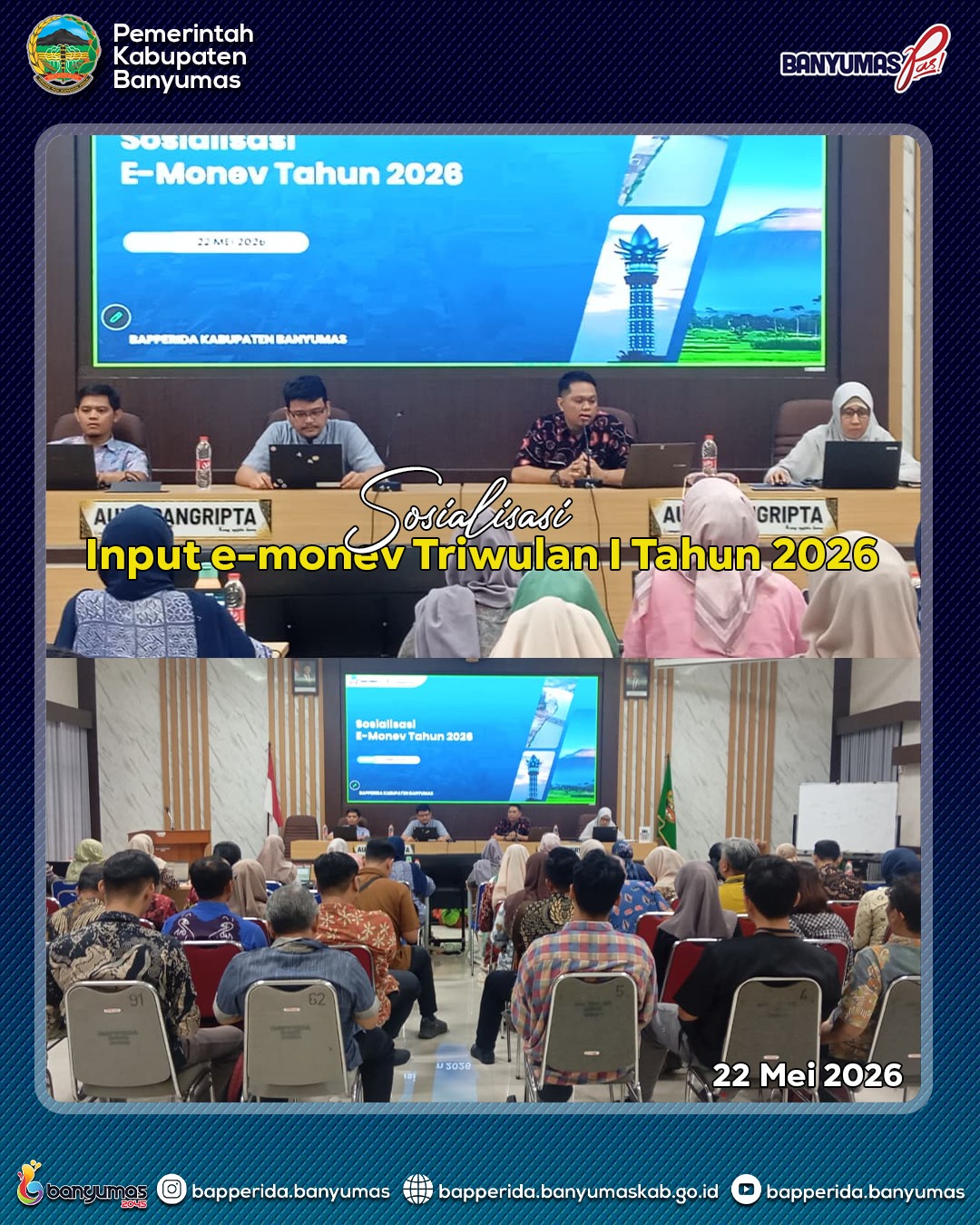 SOSIALISASI INPUT E-MONEV TRIWULAN I TAHUN 2026