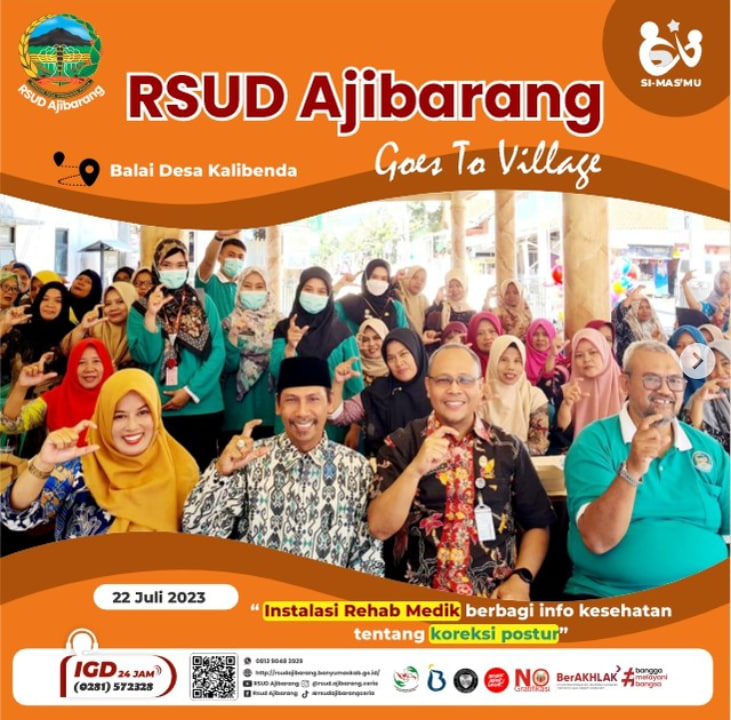 RSUD AJIBARANG GOES TO VILLAGE || DESA KALIBENDA || INSTALASI REHAB MEDIK