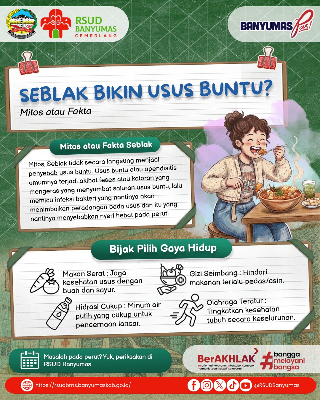 Mitos atau Fakta :Seblak Bikin Usus Buntu ?