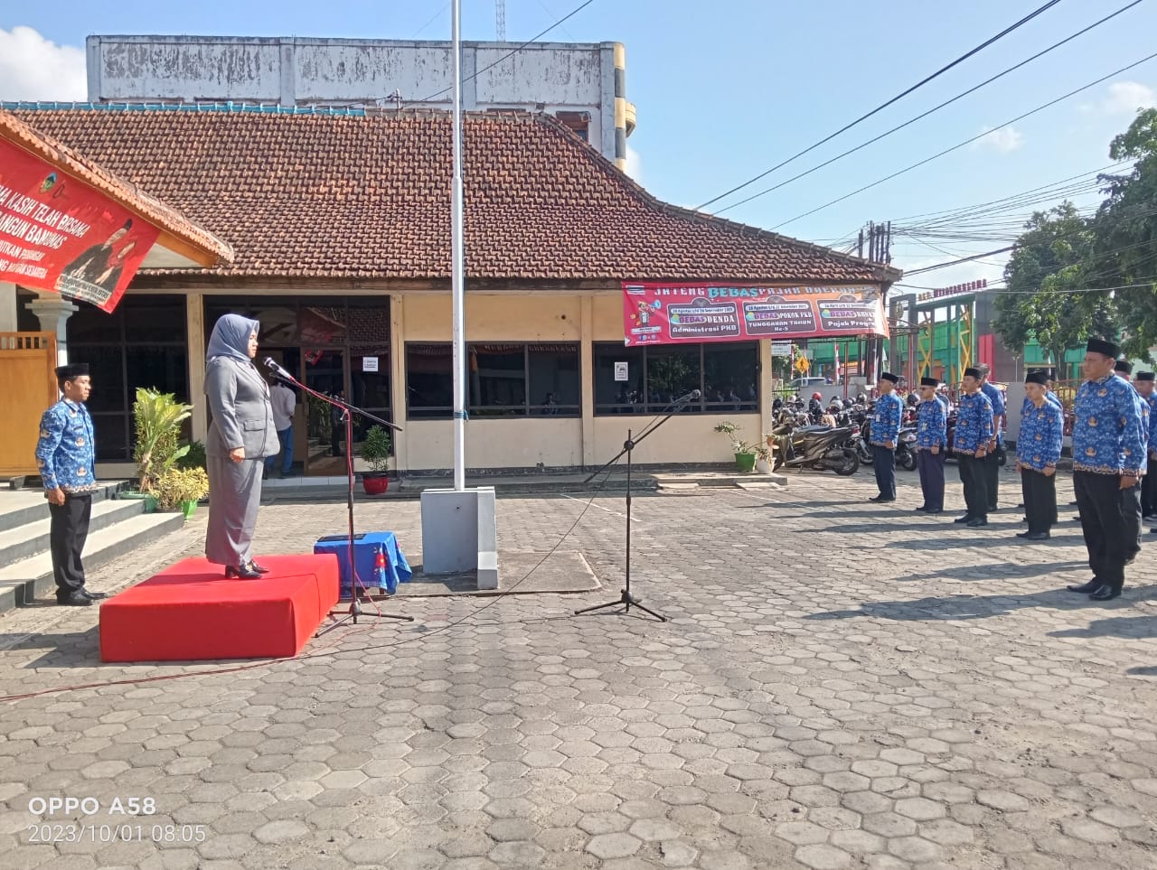 Upacara Hari Kesaktian Pancasila Tingkat Kecamatan Purwokerto Utara