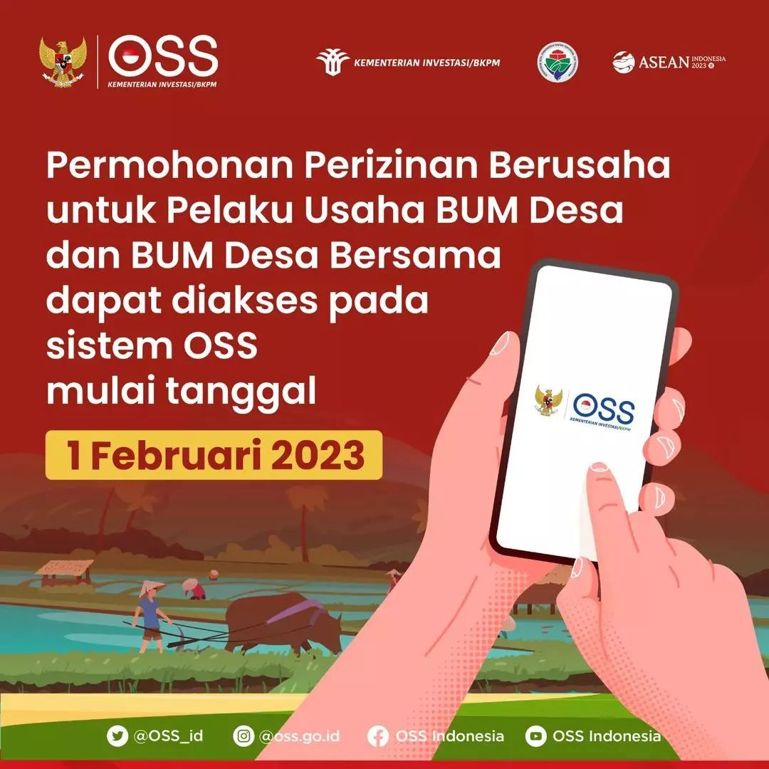 Permohonan Perizinan Berusaha melalui sistem OSS untuk Pelaku Usaha BUMDesa dan BUMDesa 