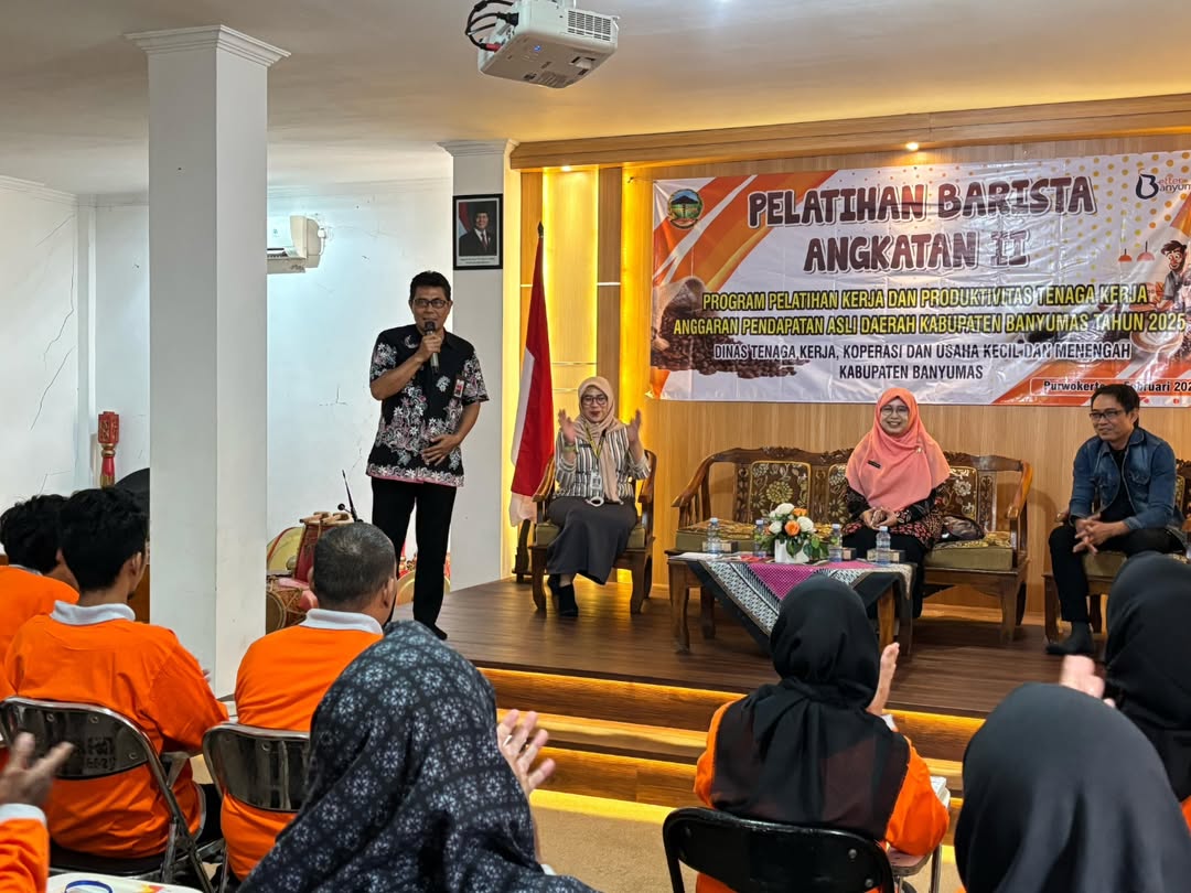 Dinnakerkop UKM Kabupaten Banyumas Menggelar Pelatihan Barista Angkatan II: Mencetak Barista Profesional dan Mendorong Pertumbuhan UMKM di Sektor Kopi