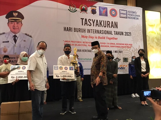 Tasyakuran Peringatan Hari Buruh Internasional Kabupaten Banyumas Tahun 2021