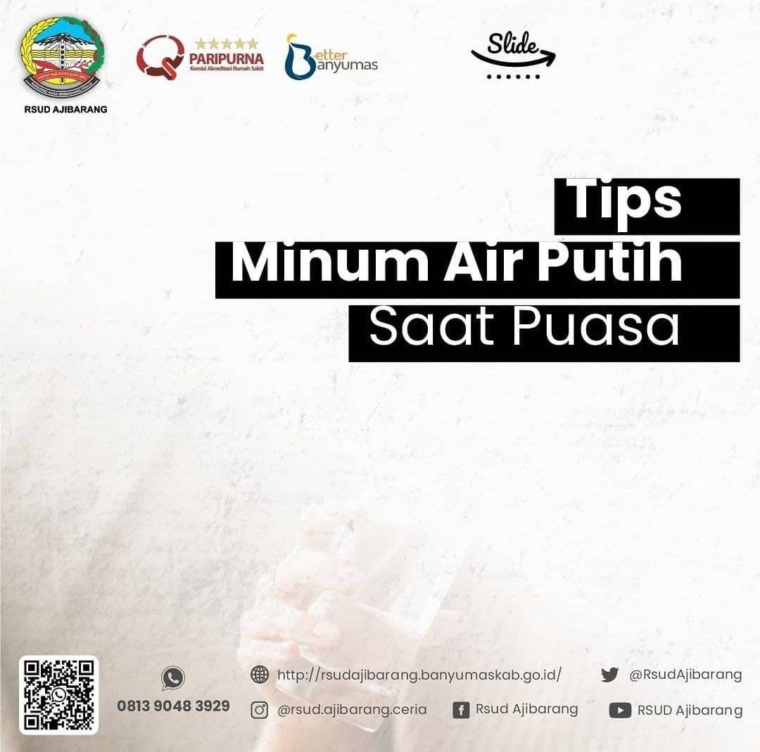 TIPS MINUM AIR PUTIH SAAT PUASA