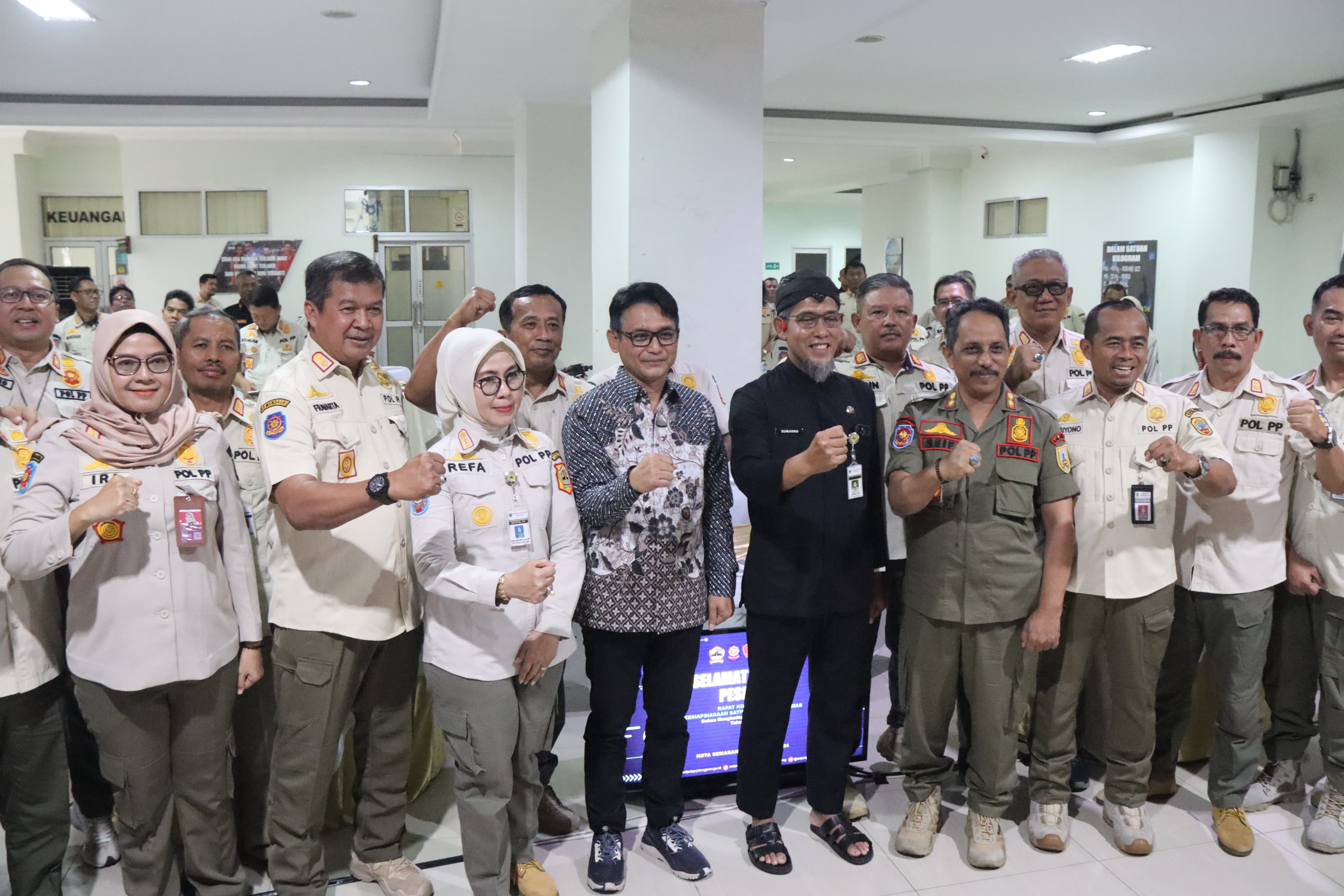 Rakoor Kesiapaiagaan Satpol PP dan Satlinmas dalam menghadapi Pilkada serentak 2024