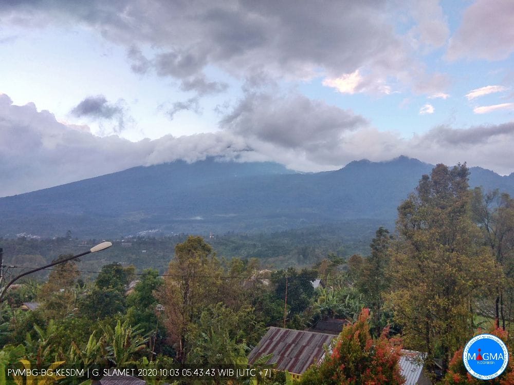 Pantauan Aktivitas Gunung Api Slamet oleh PVMBG Pos Pemantauan Gambuhan, Pemalang