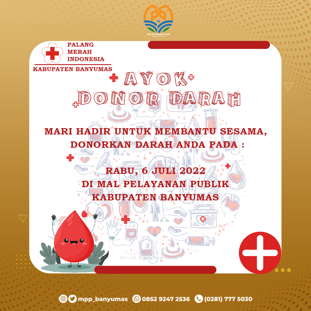 Ayok Donor Darah, mari hadir untuk membantu sesama