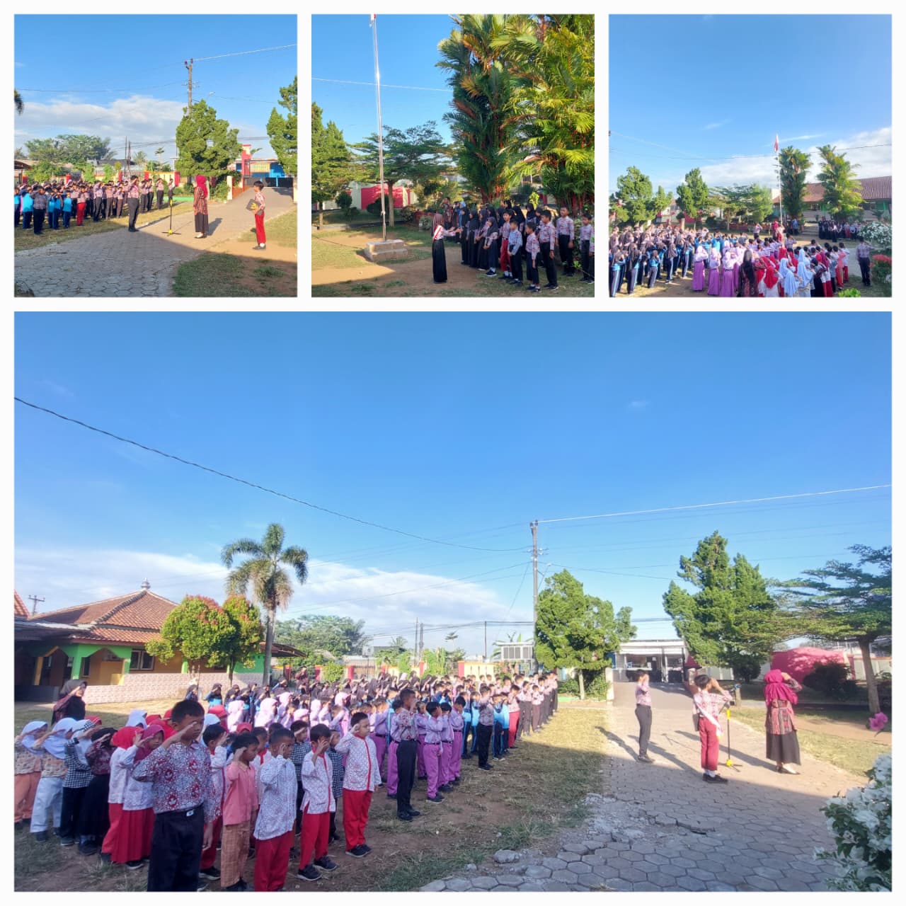 SD Negeri 1 Karanggintung Peringati Hari Anak Nasional ke-42 Melalui Upacara Bendera yang Khidmat