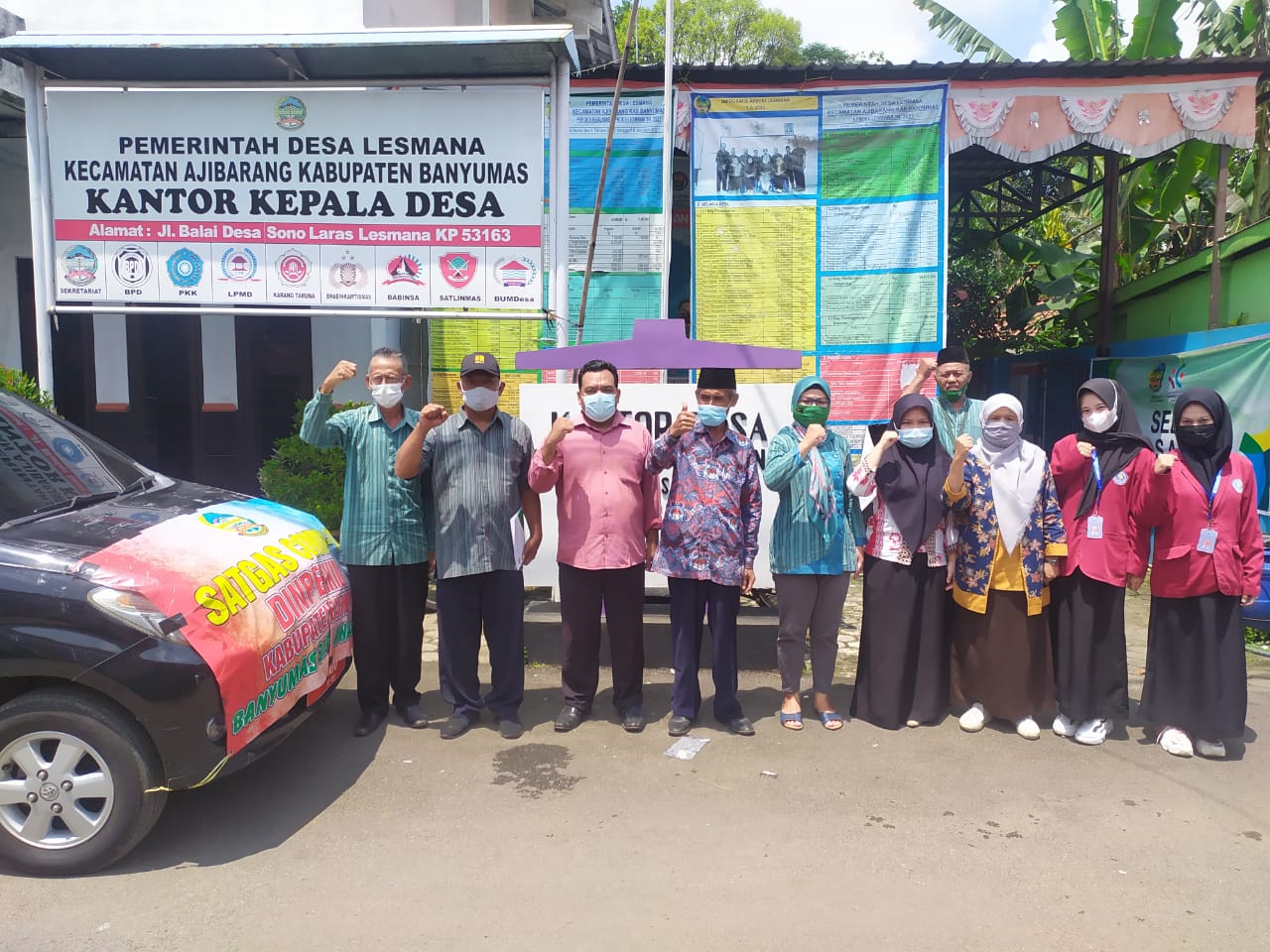 Woro-Woro Sosialisasi Protokol Kesehatan, Jiwong Jiga, dan Sukses Vaksin Covid 19 di Desa Lesmana dan Ajibarang Wetan Kecamatan Ajibarang