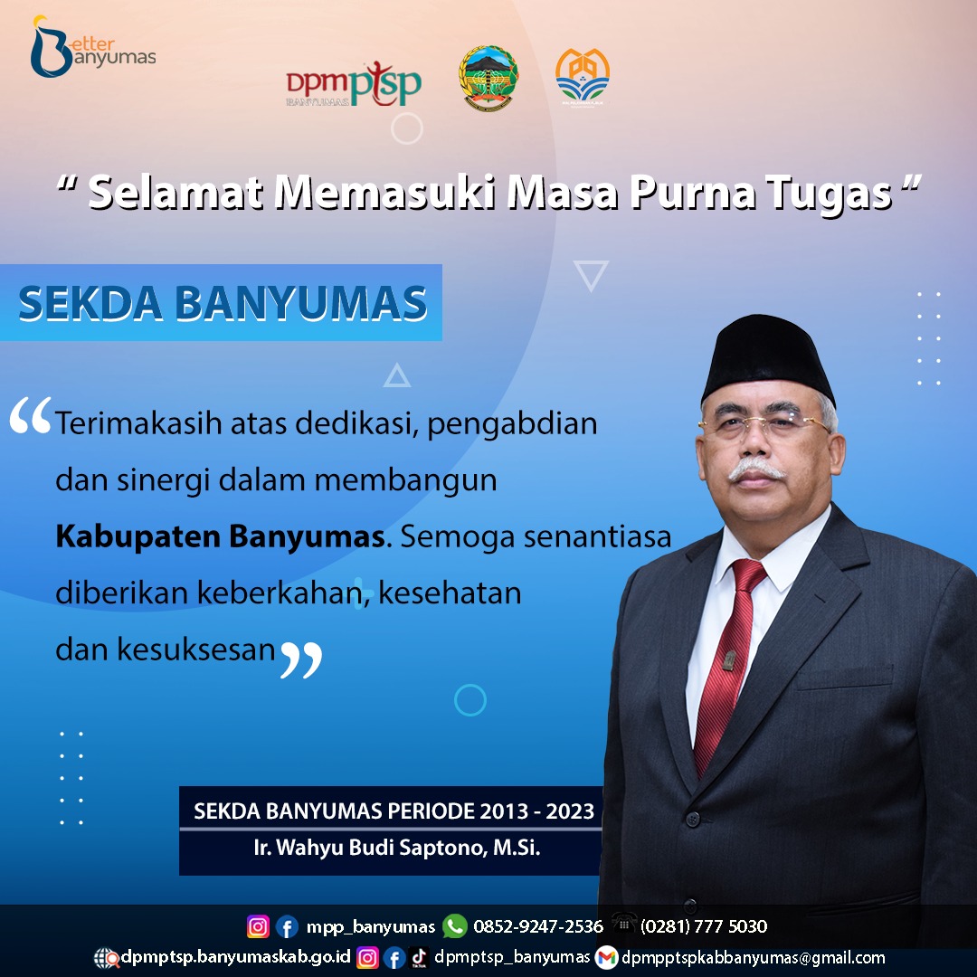 Purna Tugas Sekda Banyumas Periode 2013-2023