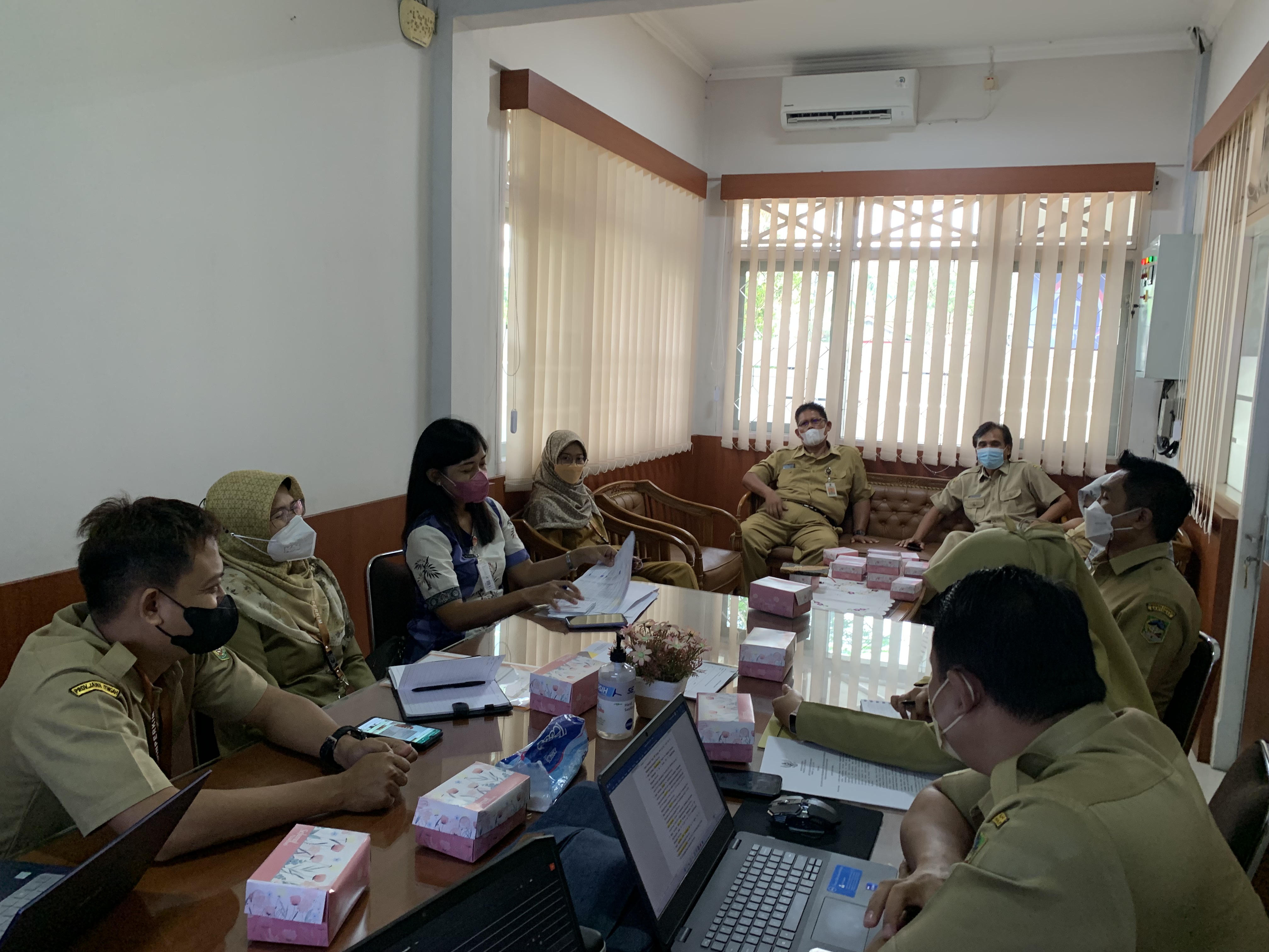 Evaluasi dan Pembinaan oleh Disperakim Prov Jateng terkait Bidang Perumahan dan Kawasan Permukiman (PKP) bersama Pokja PKP Kab. Banyumas