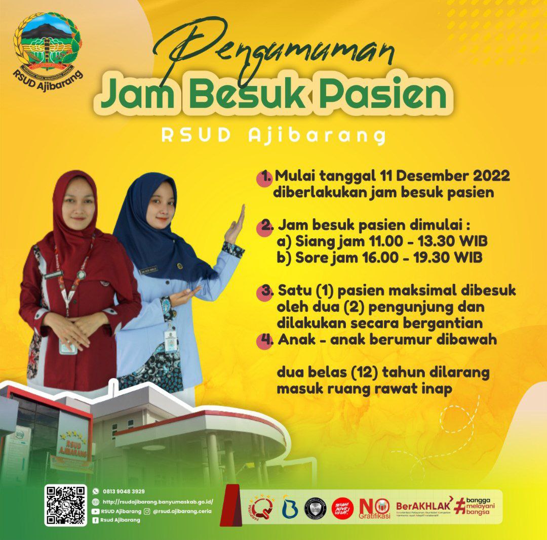 JAM BESUK PASIEN RAWAT INAP RSUD AJIBARANG