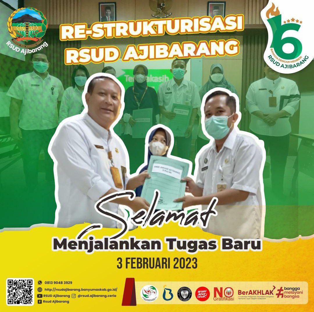 DIREKTUR MELAKUKAN MUTASI DAN ROTASI DI LINGKUP RSUD AJIBARANG