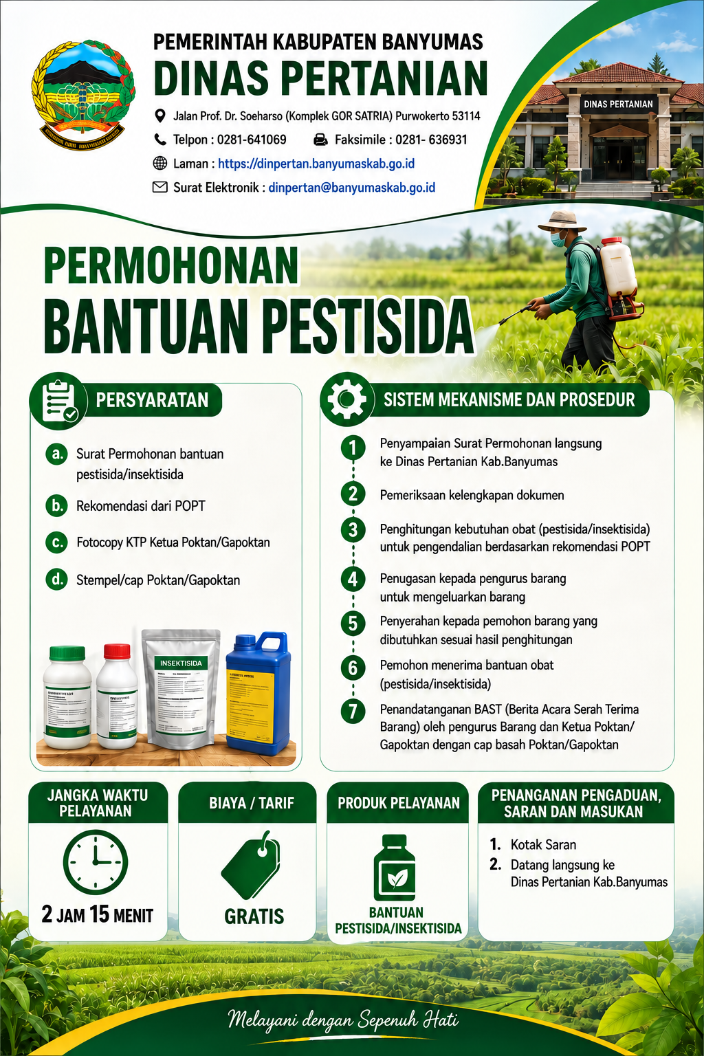 PELAYANAN PERMOHONAN BANTUAN PESTISIDA