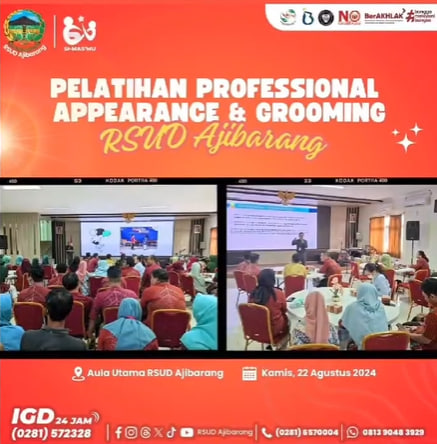 RSUD Ajibarang dan Bank Jateng Gelar Pelatihan Profesional Appearance & Grooming untuk Karyawan