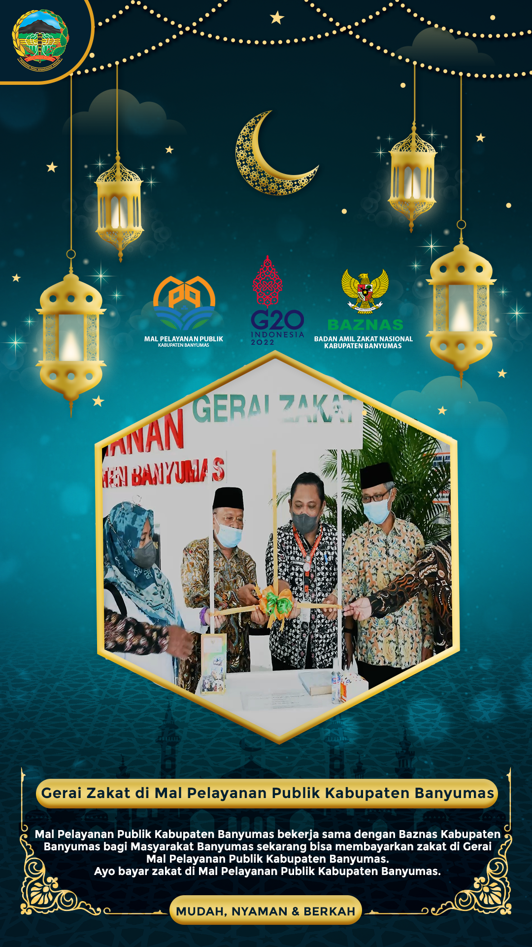 Gerai Zakat di Mal Pelayanan Publik Kabupaten Banyumas