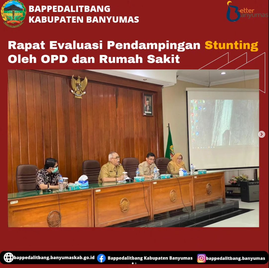 RAPAT EVALUASI PENDAMPING STUNTING OLEH OPD DAN RUMAH SAKIT