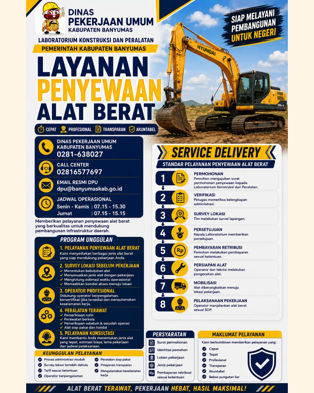 LAYANAN PENYEWAAN ALAT BERAT