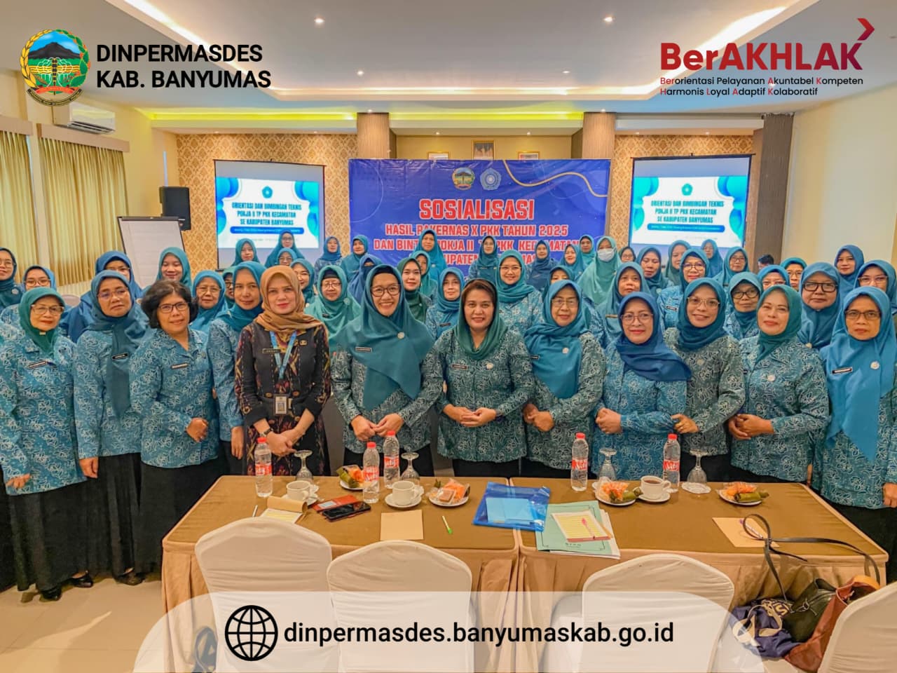  Soslisasi Hasil Rakernas X PKK Tahun 2025 dan Bimbingan Teknis Pokja II TP PKK Kecamatan se-Kabupaten Banyumas