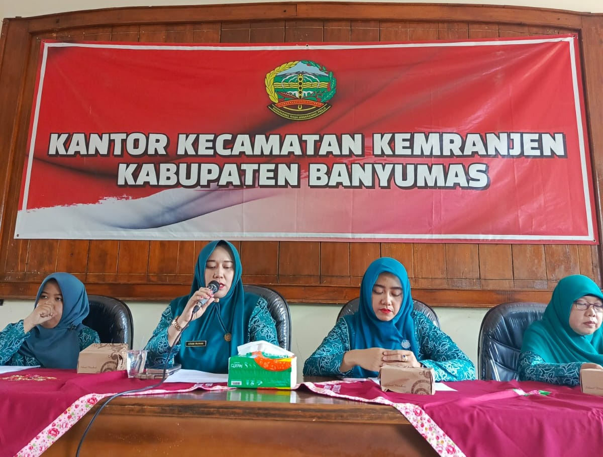 PKK Kecamatan Kemranjen Gelar Pertemuan Rutin di Aula Kecamatan