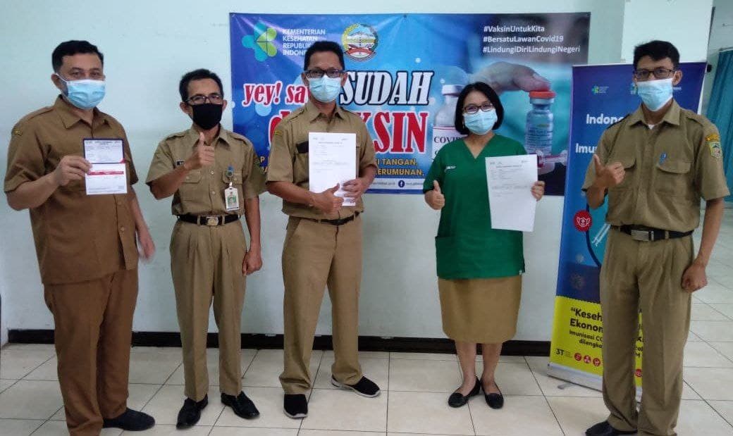 Pelaksanaan Vaksinasi COVID-19 Dosis Ke-2  Pada Hari Pertama di RSUD Ajibarang