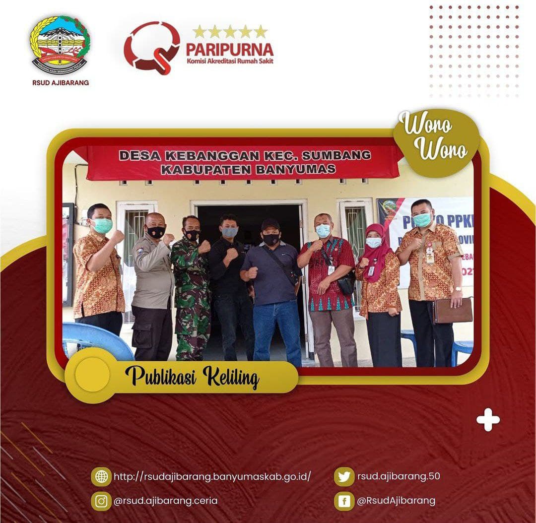 TIM PKRS WORO-WORO PENCEGAHAN COVID-19 DI DESA TAMBAK SOGRA DAN KEBANGGAN KECAMATAN SUMBANG