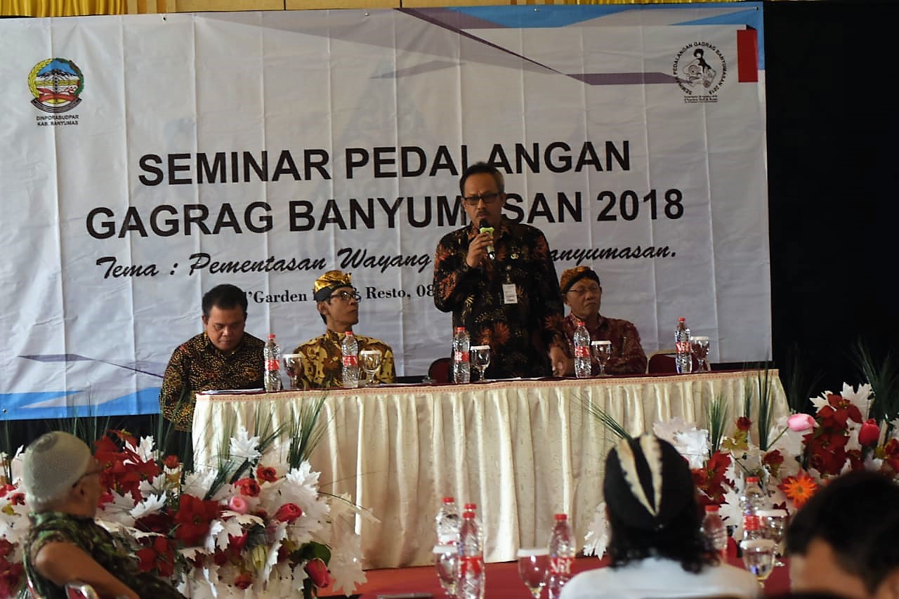 Dinporabudpar Gelar Seminar Pedalangan Gagrag Banyumasan 