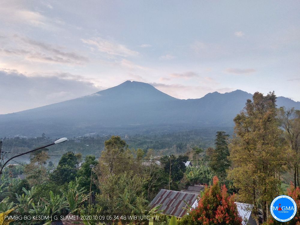 Pantauan Aktivitas Gunung Api Slamet oleh PVMBG Pos Pemantauan Gambuhan, Pemalang