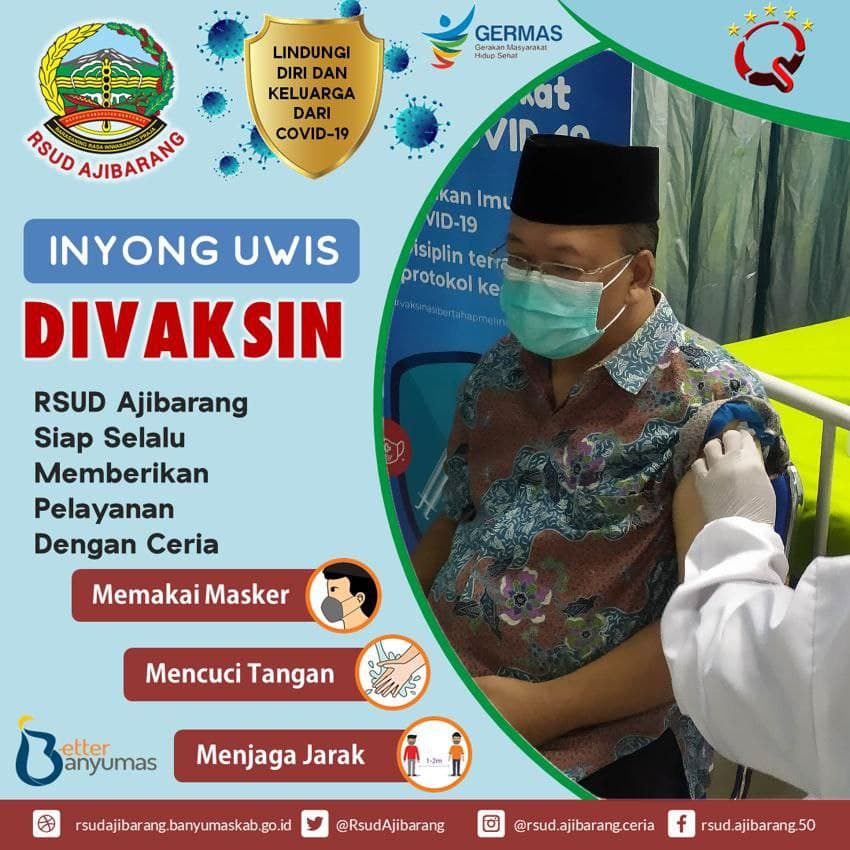 Vaksinasi COVID-19 Pada Anggota Dewan Dan Sekretariat Dewan Banyumas di RSUD Ajibarang