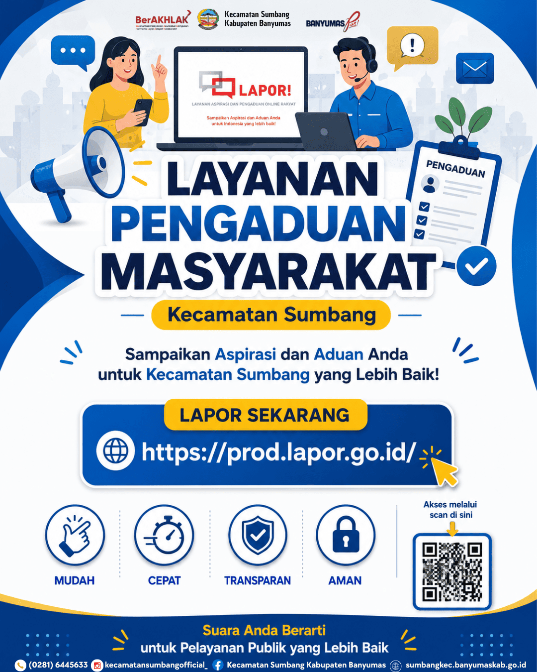 LAYANAN PENGADUAN MASYARAKAT KECAMATAN SUMBANG