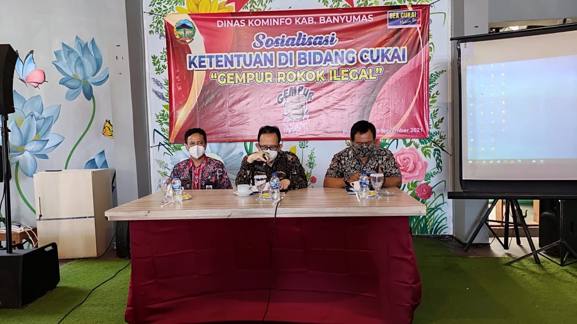 Pelatihan Jurnalis dan Sosialisai Cukai Kelompok Informasi Masyarakat (KIM) Kabupaten Banyumas