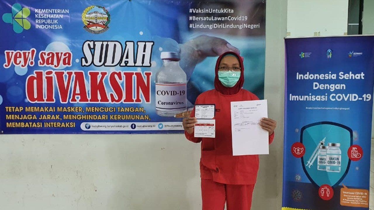 RSUD Ajibarang Siap Melaksanakan Vaksinasi Dosis Ke-2 COVID-19 di Hari Ke-empat