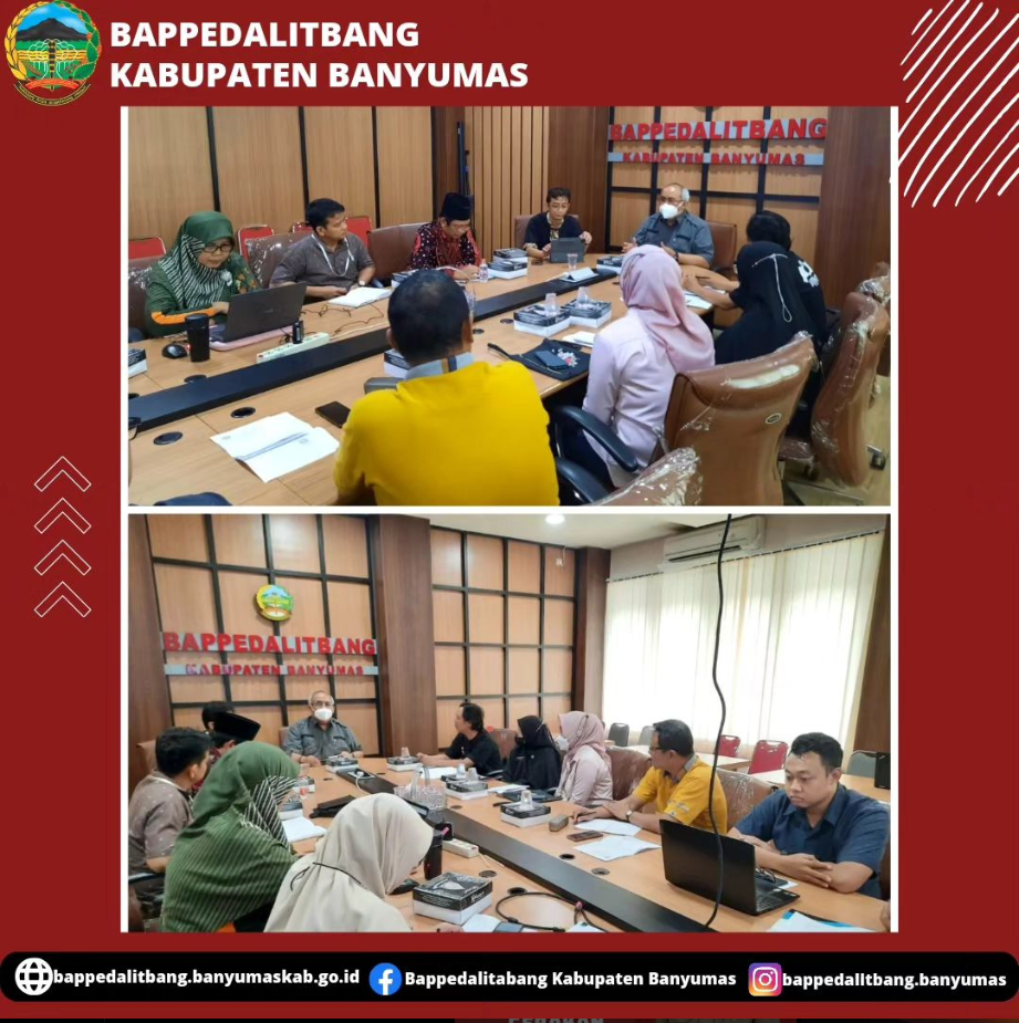 Rapat pembahasan persiapan APKASI OTONOMI EXPO 2023 dibuka oleh Pak Sekda Kab. Banyumas dan dipimpin oleh Kepala Bappedalitbang Kab. Banyumas. Dihadiri oleh DPMPTPSP, DINPERINDAG, DINAKERKOP UKM, DINPORABUDPAR, BAG. PEMERINTAHAN SETDA KAB. BANYUMAS.