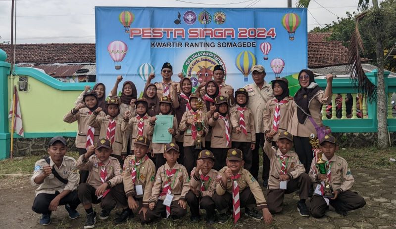 Barung Putra dan Putri SD Negeri 2 Somagede Raih Juara pada Pesta Siaga Kwarran Somagede