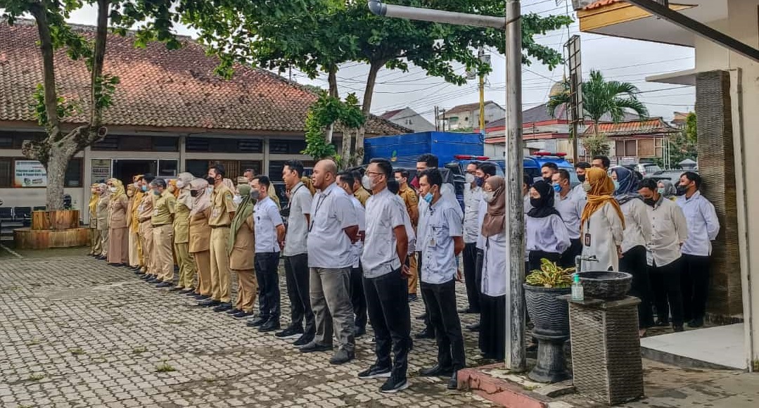 Pelaksanaan Apel Pagi Dinsospermasdes Kabupaten Banyumas