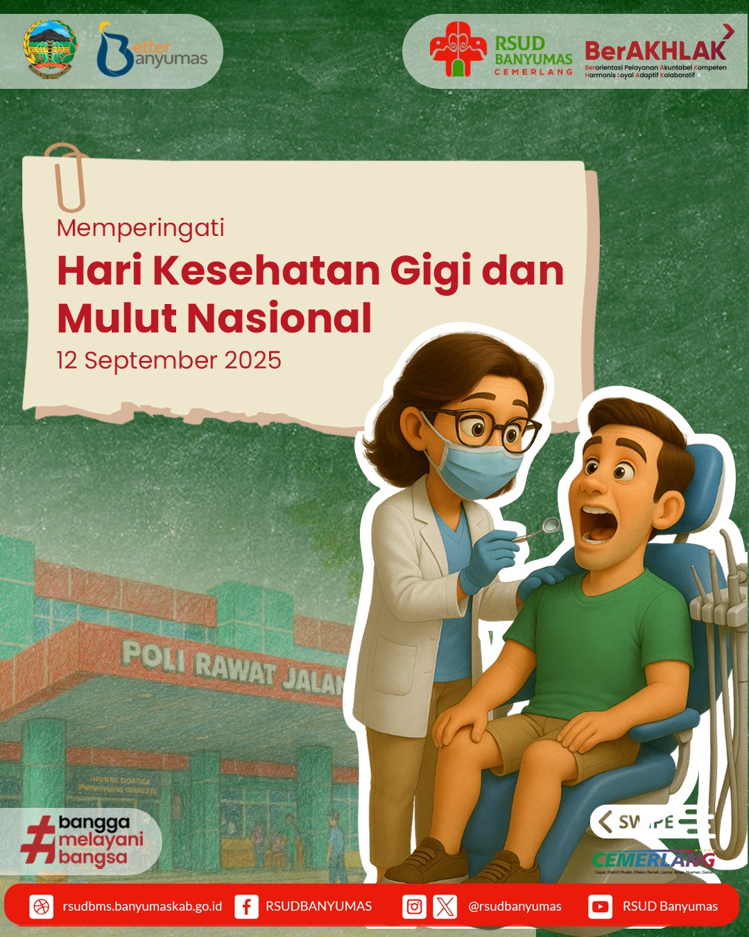 Peringati Hari Kesehatan Gigi dan Mulut Nasional 12 September 2025