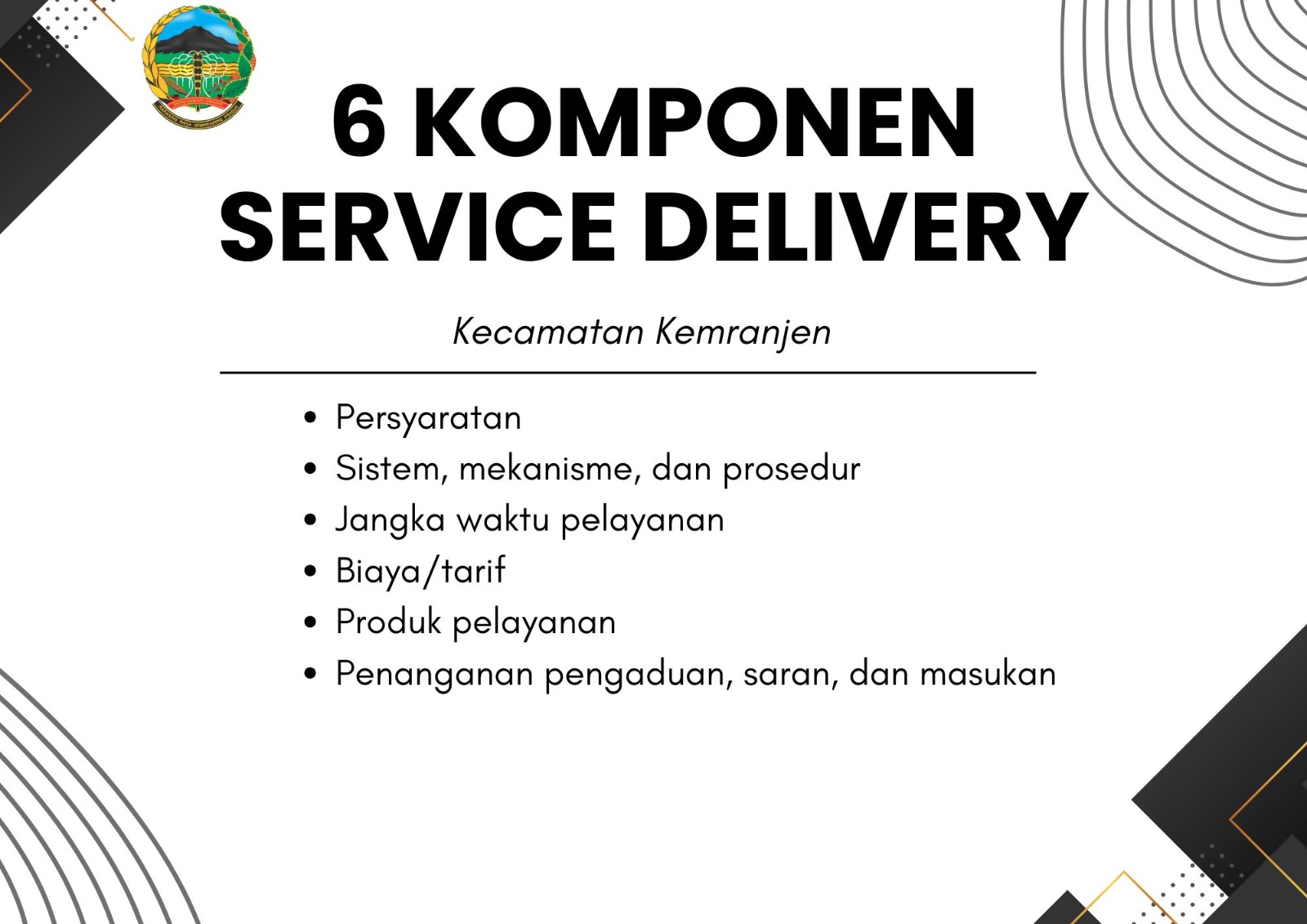 KOMPONEN SERVICE DELIVERY